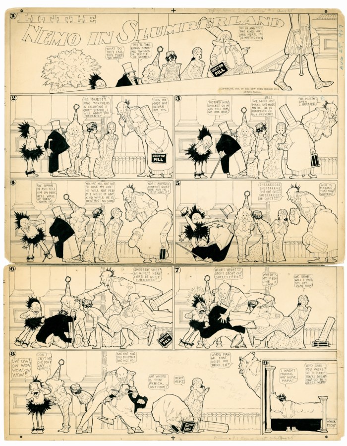 Winsor McCay :  Little Nemo, 25 août 1907, pour The New York Herald