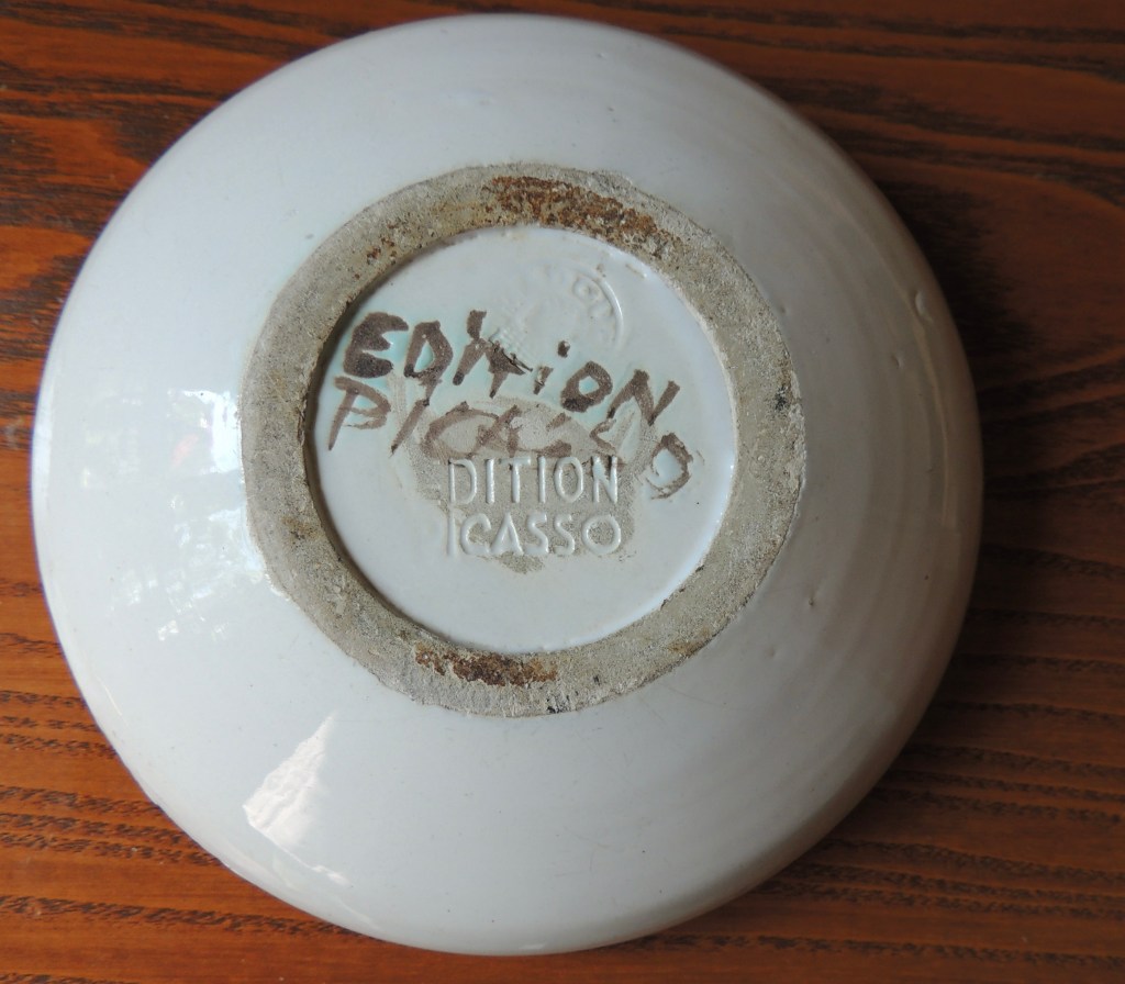 Céramique Picasso revers 